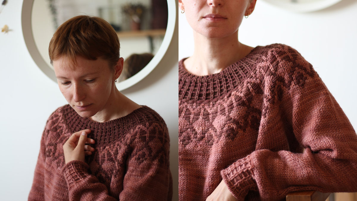 Knitting pattern Arrow sweater by Teti Lutsak