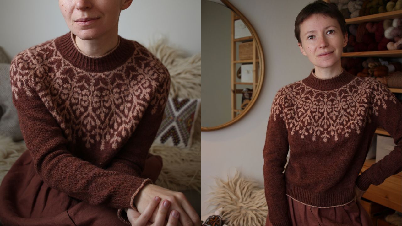 Knitting pattern Candelariella pullover by Teti Lutsak