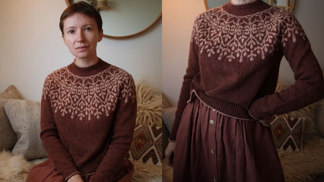 Knitting pattern Candelariella pullover by Teti Lutsak