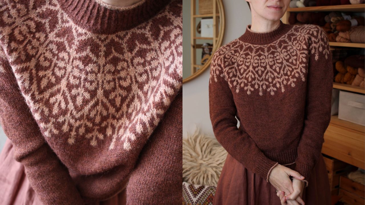 Knitting pattern Candelariella pullover by Teti Lutsak