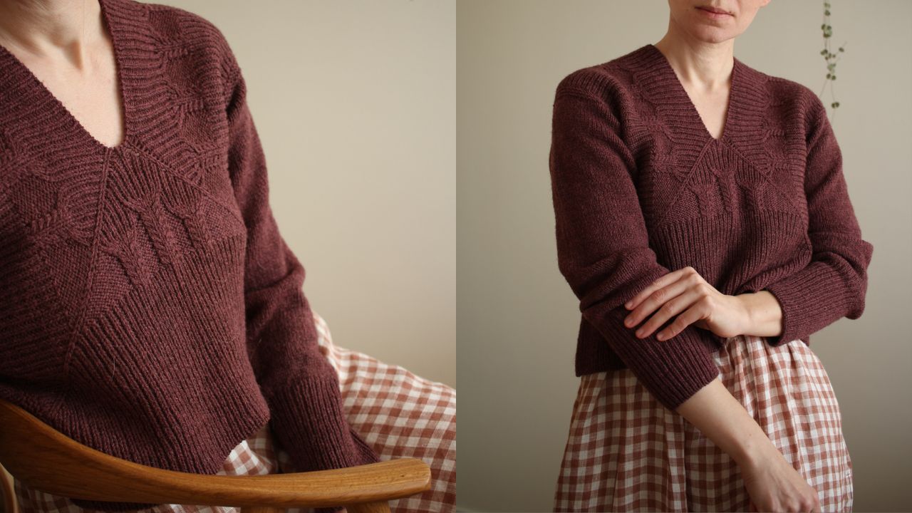 Knitting pattern Drevo pullover by Teti Lutsak