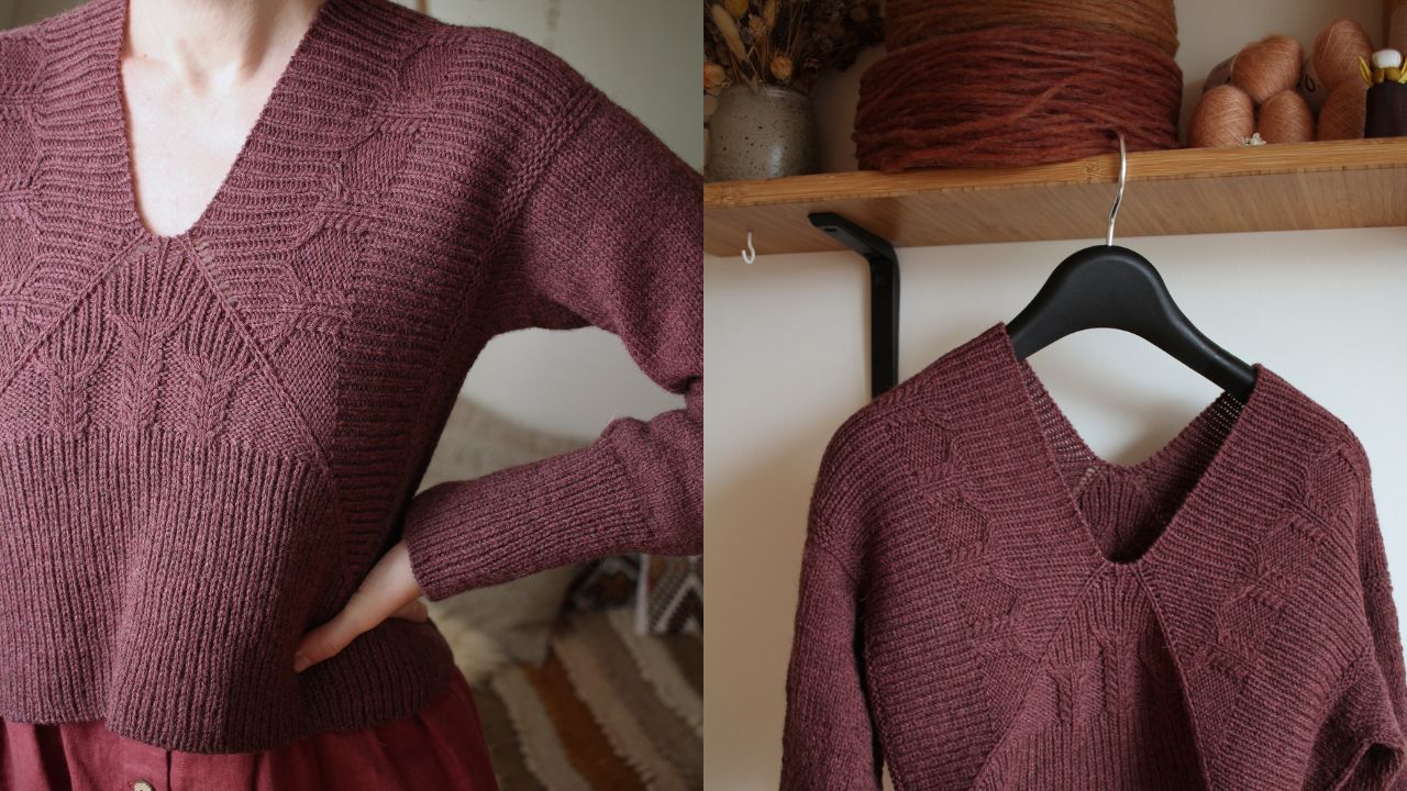 Knitting pattern Drevo pullover by Teti Lutsak