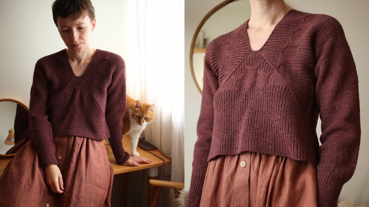 Knitting pattern Drevo pullover by Teti Lutsak