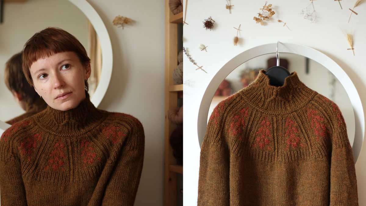 Grass whispers pullover #1