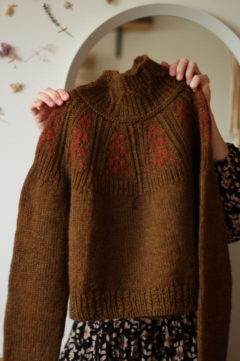 Grass whispers pullover