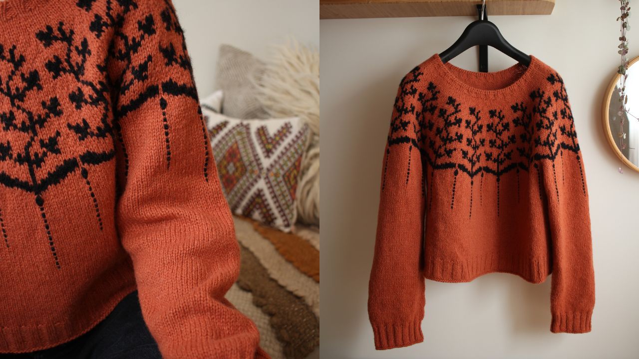 Knitting pattern Helica pullover by Teti Lutsak