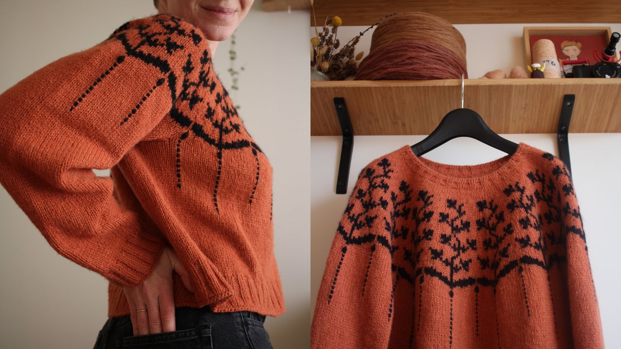 Knitting pattern Helica pullover by Teti Lutsak