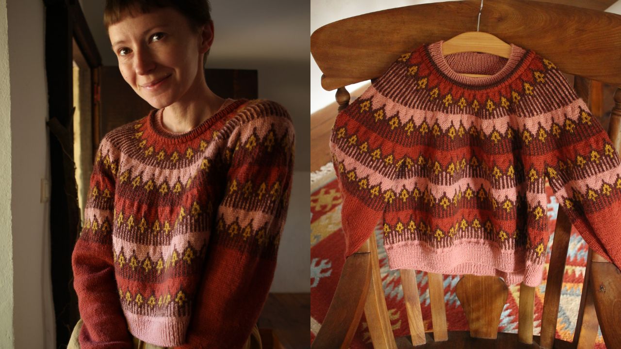 Knitting pattern Mokosh pullover by Teti Lutsak