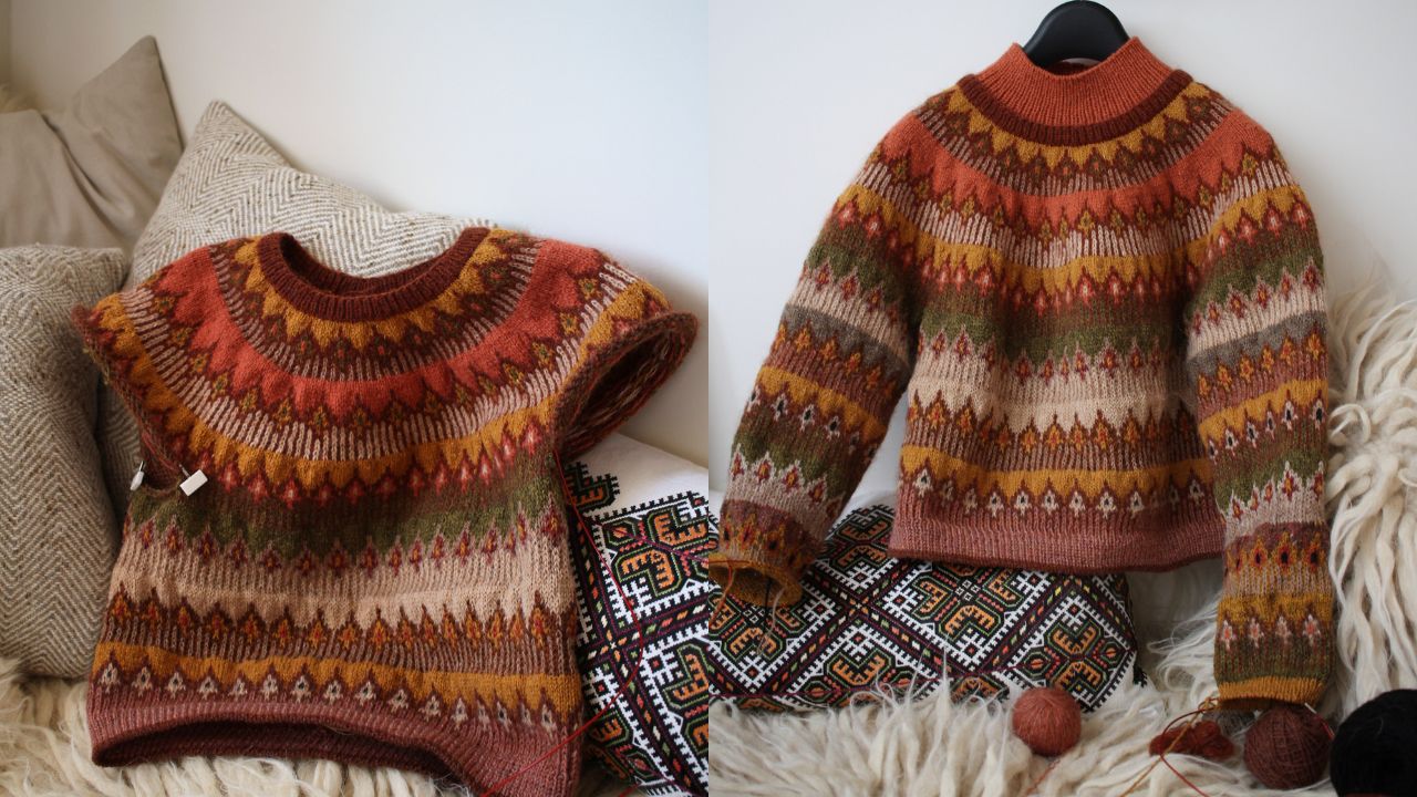 Knitting pattern Mokosh pullover by Teti Lutsak