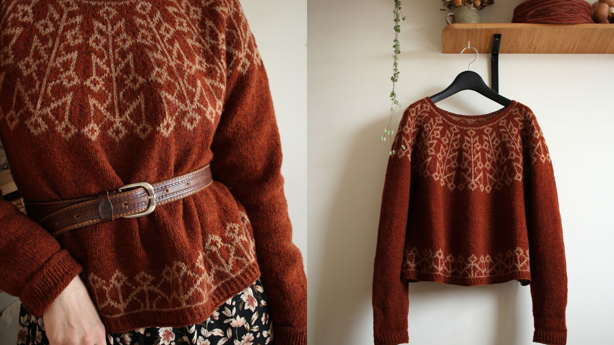 Knitting pattern Pavuk pullover by Teti Lutsak