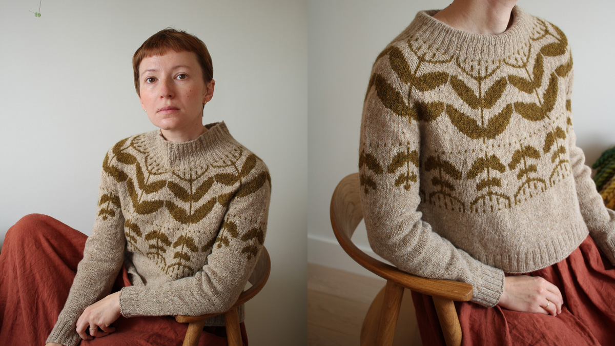 Knitting pattern Polina pullover by Teti Lutsak