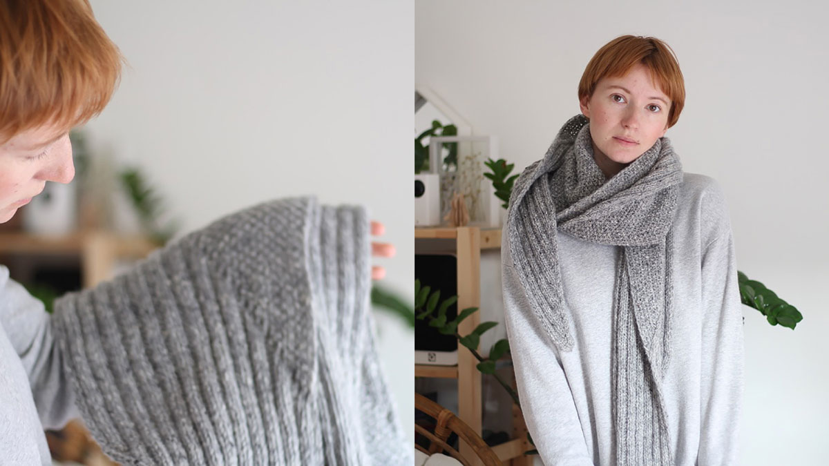 Knitting pattern Rebellious scarf by Teti Lutsak